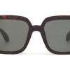 TOMS Sunglasses | Traveler Athena Matte Blonde Tort Frame And Deep Olive Gradient Lens Sunglass | Toms