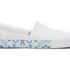 TOMS Slip Ons | Women'S White Mediterranean Tiles Fenix Slip On Sneaker | Toms