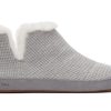 TOMS Slippers | Women'S Grey Metallic Waffle Lola Slippers | Toms