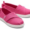 TOMS Alpargatas | Tiny'S Pink Canvas Bow Alpargatas | Toms