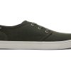 TOMS Earthwise | Men'S Green Heritage Canvas Carlo Sneakers | Toms