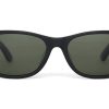 TOMS Sunglasses | Beachmaster 301 Matte Black Frame Green Grey Polarized Lens | Toms