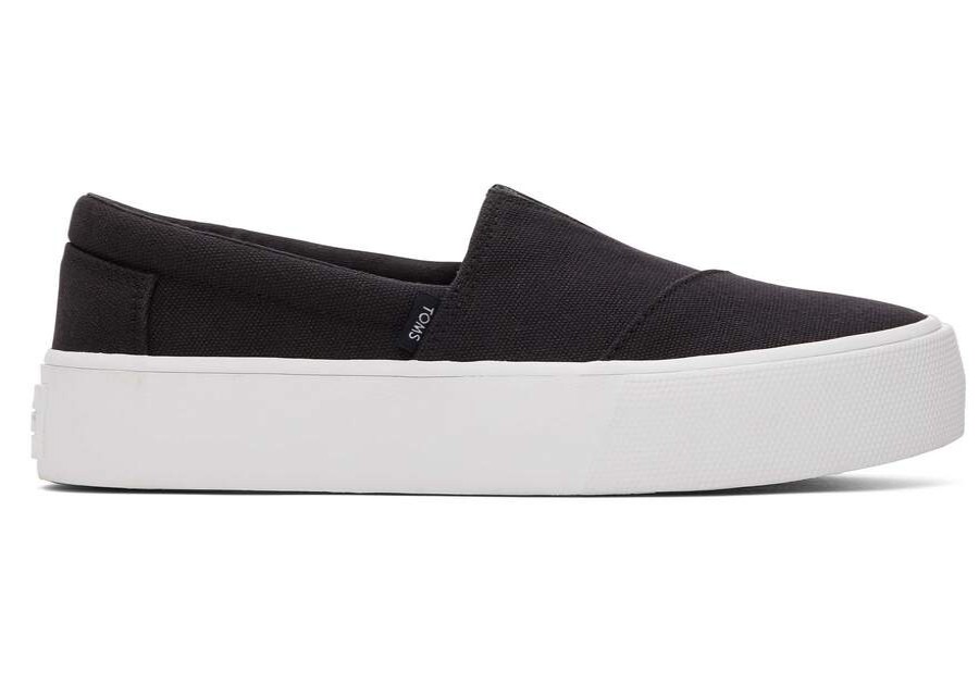 TOMS Platforms | Women'S Black Fenix Platform Slip On Sneaker | Toms