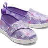 TOMS Prints & Patterns | Tiny'S Purple Star Bursts Glimmer Twill Alpargatas | Toms