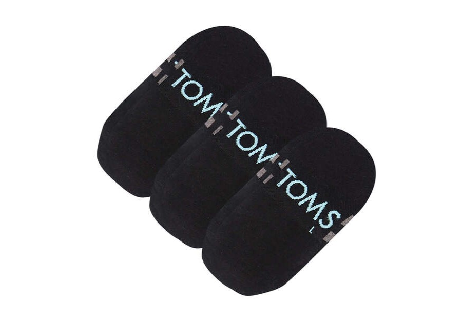 TOMS Dress Casual | Womens Black No-Show 3-Pack Socks | Toms | Toms