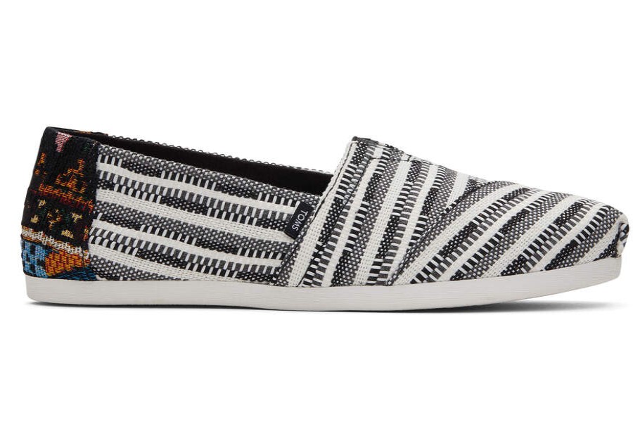 TOMS Alpargatas | Women'S Black Multi Global Woven Alpargatas | Toms