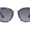 TOMS Sunglasses | Cecilia Blue Tortoise Gold Grey Gradient Lens | Toms