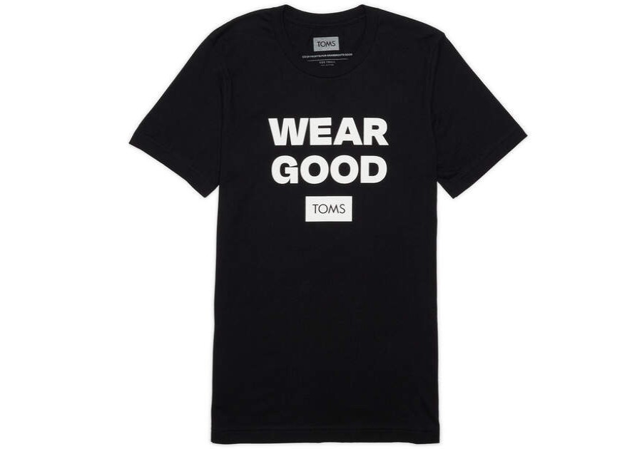 TOMS Tees | Wear Good Short Sleeve Black Tee | Toms