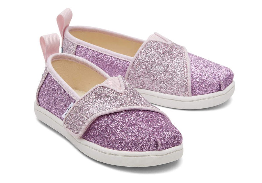 TOMS Special Occasions | Tiny Light Lilac Colorblock Iridescent Glimmer Alpargata | Toms