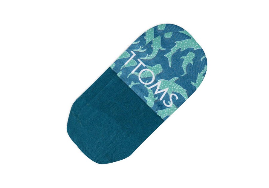 TOMS Sale | Uni Green Ultimate No Show Socks Sharks | Toms