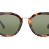 TOMS Sunglasses | Cecilia Blonde Tortoise Bottle Green Polar Lens | Toms