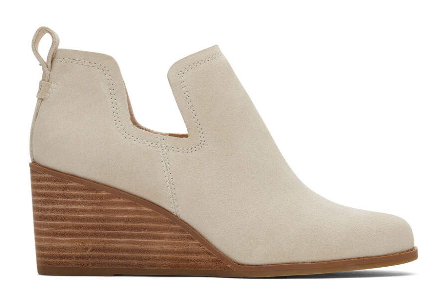 TOMS Boots & Booties | Women'S Cream Kallie Suede Boot | Toms