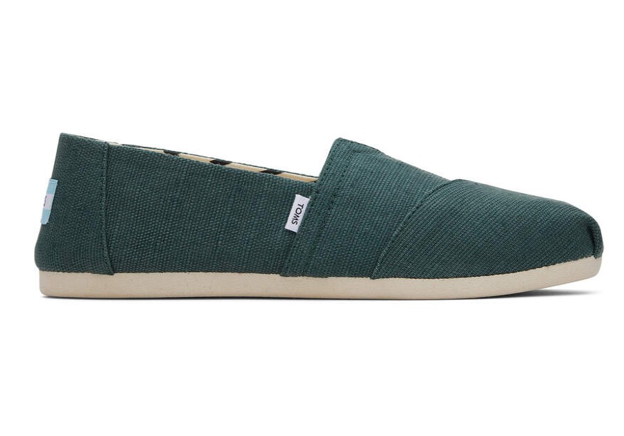 TOMS Alpargatas | Women'S Stormy Green Alpargata Heritage Canvas Espadrille Slip On Shoe | Toms