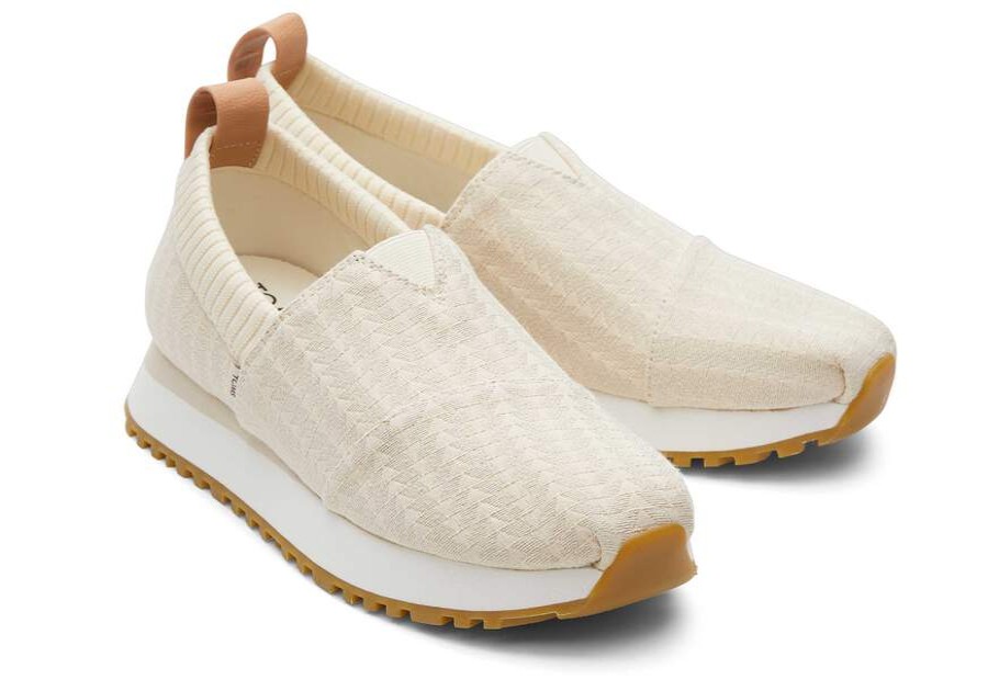 TOMS Slip Ons | Womens Resident 2.0 Natural Triangle Woven Sneaker | Toms