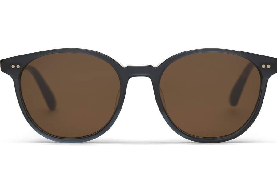 TOMS Sunglasses | Bellini Black Teal Crystal Brown Lens | Toms