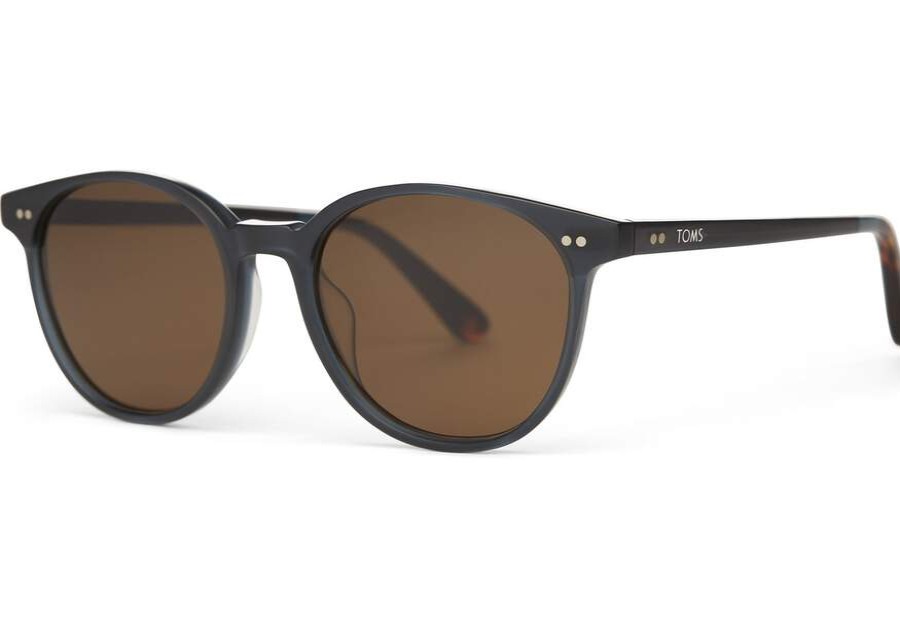 TOMS Sunglasses | Bellini Black Teal Crystal Brown Lens | Toms