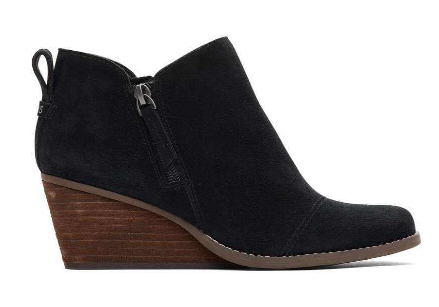 TOMS Exclusives | Women'S Black Suede Goldie Boots | Toms