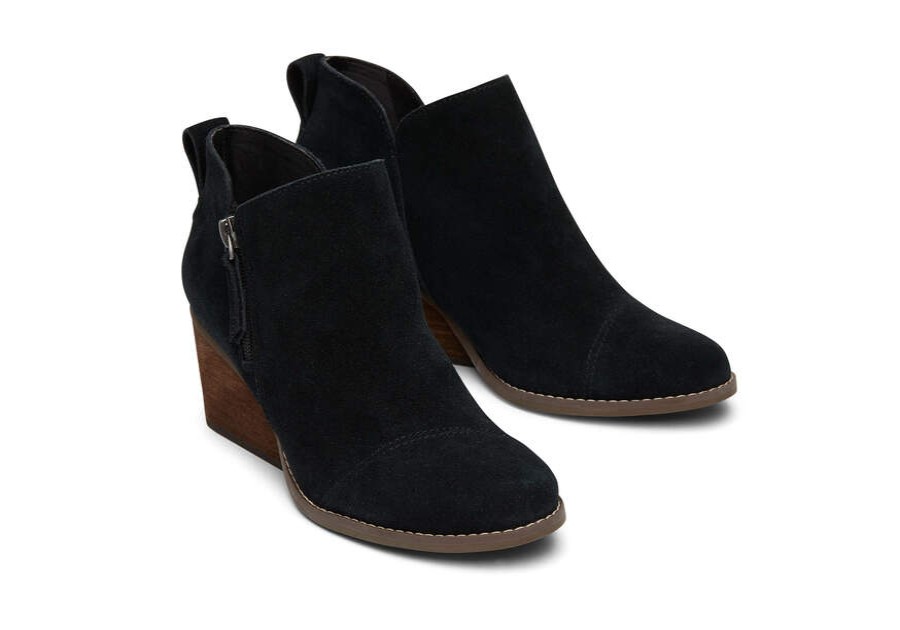 TOMS Exclusives | Women'S Black Suede Goldie Boots | Toms