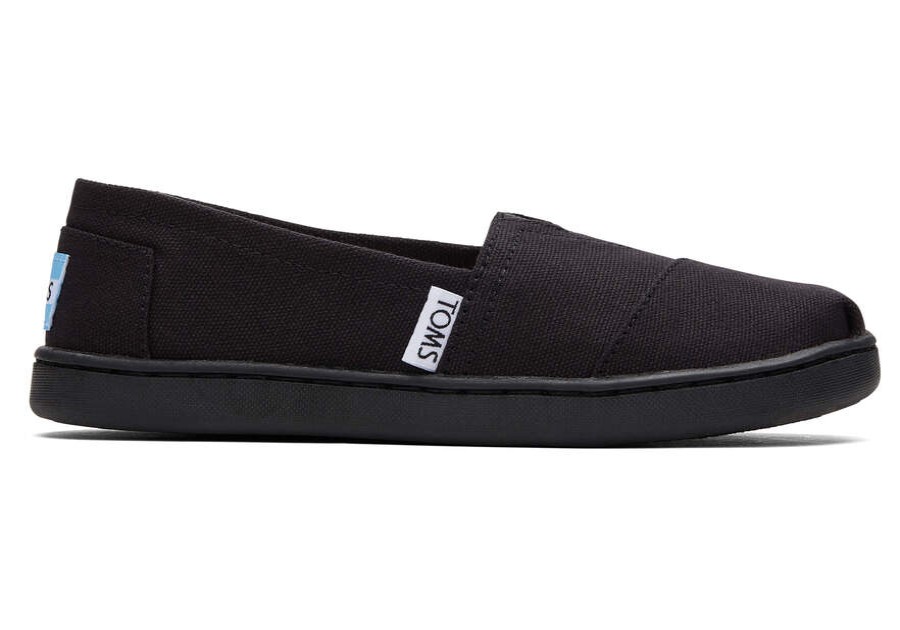 TOMS Matching Styles | Black Canvas Toms Youth Classics 2.0 | Toms