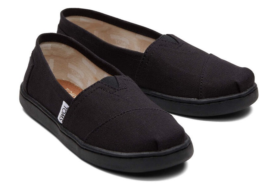 TOMS Matching Styles | Black Canvas Toms Youth Classics 2.0 | Toms