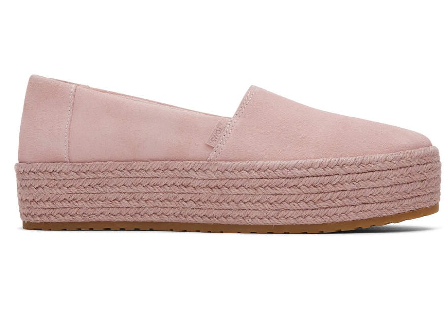 TOMS Alpargatas | Women'S Pink Suede Alpargatas | Toms