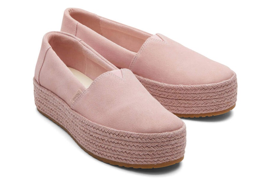 TOMS Alpargatas | Women'S Pink Suede Alpargatas | Toms