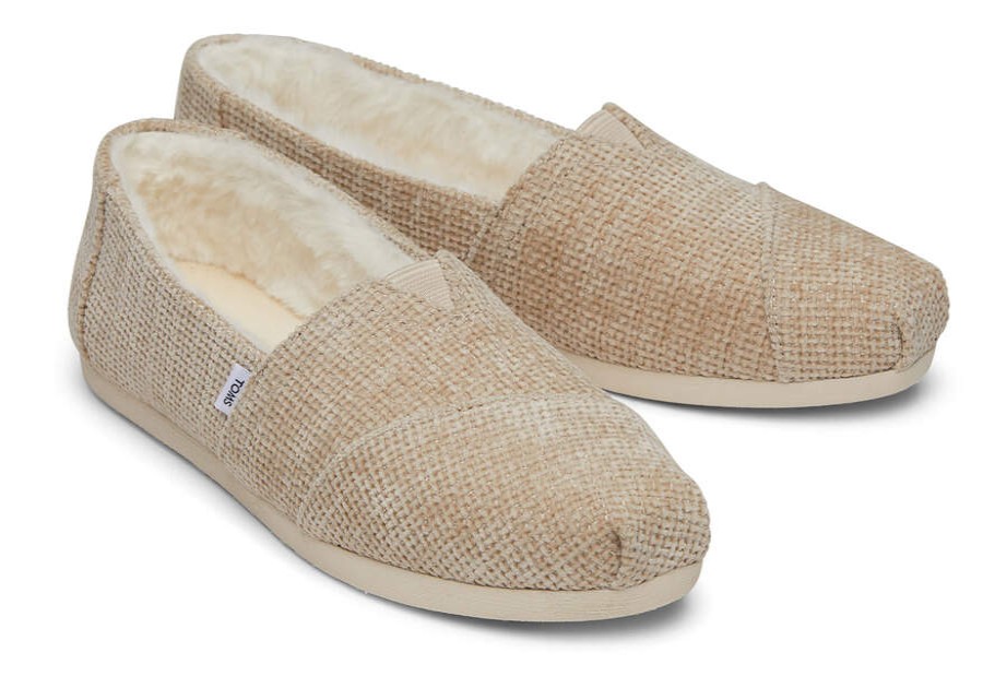 TOMS Exclusives | Women'S Natural Chenille Faux Fur Alpargatas | Toms