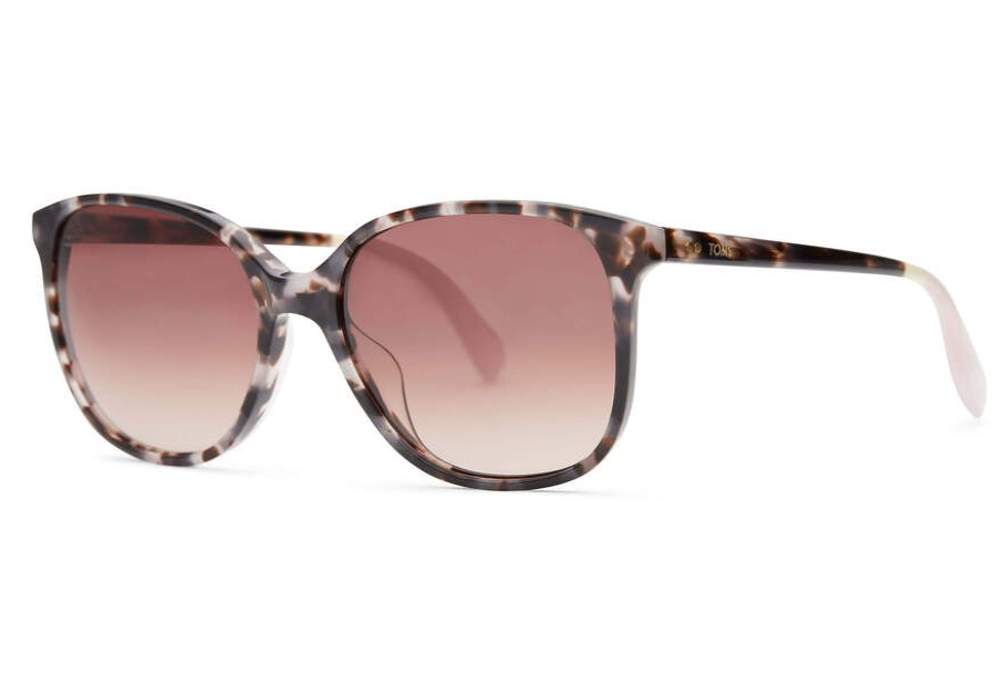 TOMS Sunglasses | Women'S Brown Tortoise Print Sandela Sunglasses | Toms