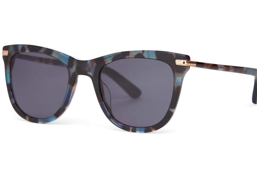 TOMS New Arrivals | Uni Victoria Blue Tortoise Sunglass | Toms