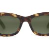 TOMS Sunglasses | Traveler Paloma Matte Blonde Tortoise Polarized Green Lens | Toms