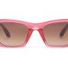 TOMS New Arrivals | Uni Sahara Pink Crystal Traveler Sunglass | Toms