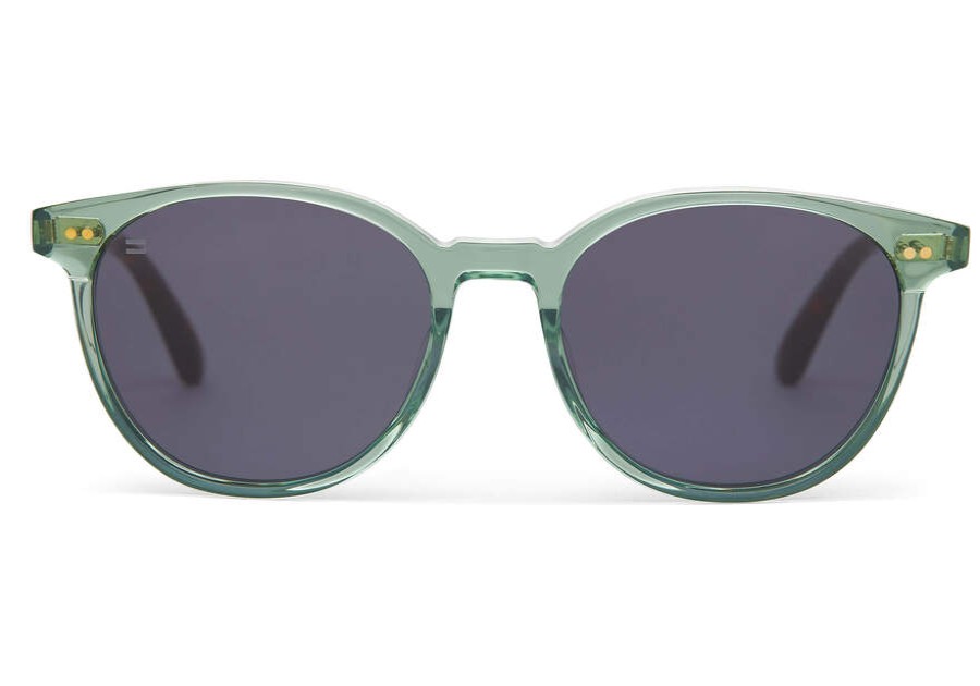 TOMS Sunglasses | Bellini Jade Crystal Frame And Dark Grey Lens Sunglass | Toms