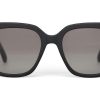 TOMS Sale | Natasha Shiny Black Frame Grey Gradient Lens | Toms